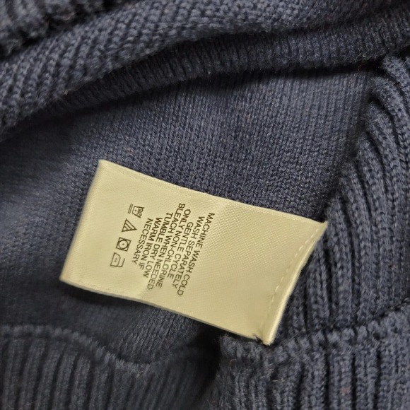 Levis Sweater Mens XL Blue 1/4 Zip Casual Elastic Waist Stretch‎ Long Sleeve - Picture 7 of 13